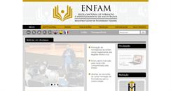 Desktop Screenshot of enfam.jus.br