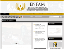 Tablet Screenshot of enfam.jus.br